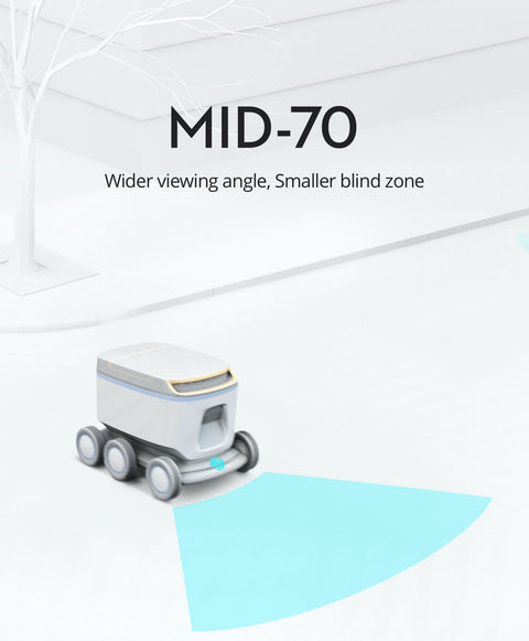 DJI Livox Mid-70 LiDAR 5CM Minimal Detection Range Original In Stock for Self-driving Robots