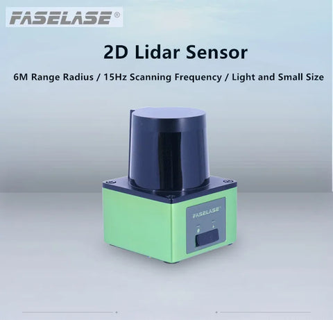 industrial-grade lidar AGV obstacle avoidanc robot FASELASE TOF 6m  outdoor waterproof  IP65 anti-collision lidar