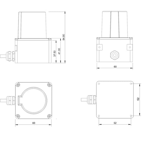 Position Determination and Navigation Laser LiDAR Sensor AkuSense AS-31 Small Lightweight Economical Measurement Distance Senso