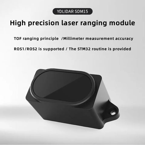 YDLIDAR SDM15 outdoor 15M single point ranging laser sensor module serial communication TOF obstacle avoidance ROS1&ROS2
