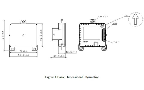 millimeter wave radar 4D forward radar 250 meters 77GHz 120 ° forward obstacle avoidance warning for commercial vehicles, robots