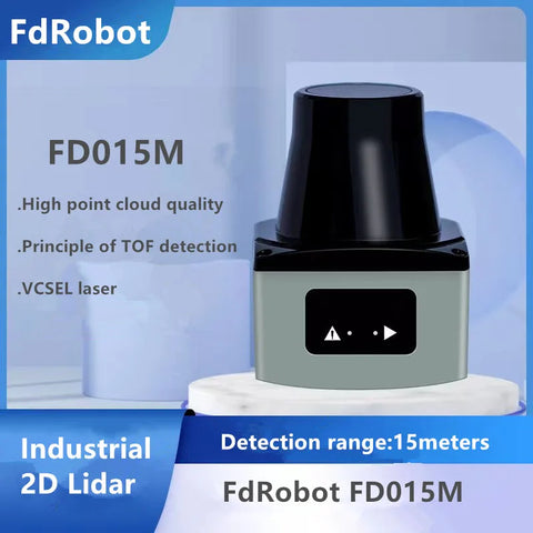 TOF 15m industrial 2D laser FdRobot lidar FD015M   ranging radar for robot obstacle avoidance Wall floor screen interaction