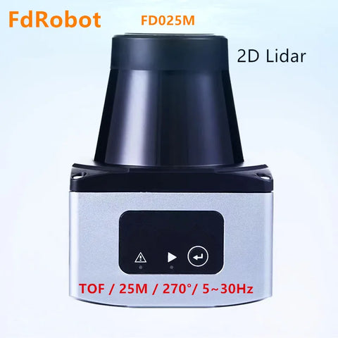 for mapping and AGV obstacle avoidance Anti glare FdRobot FD025M laser radar 25m 5-30Hz Industry-grade 2D LiDAR sensor