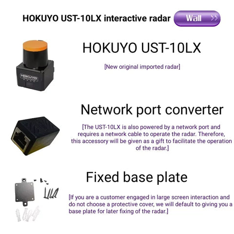 for ROBOT Navigation obstacle avoidance and large screen interaction HOKUYO 10 meters UST-10LX Scanning Laser Rangefinder lidar