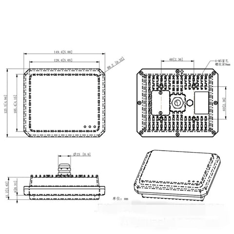 60 meter 120 ° intrusion detection area security radar Power plant oil depot substation security alarm detection radar