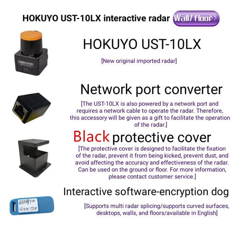 for ROBOT Navigation obstacle avoidance and large screen interaction HOKUYO 10 meters UST-10LX Scanning Laser Rangefinder lidar