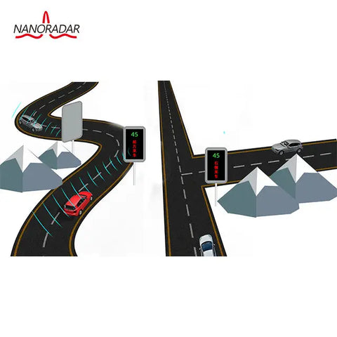 Nanoradar TSR18 24GHz Multi-lane Speed Radar mmWave radar sensor for traffic speed measurement for all day all weather detection