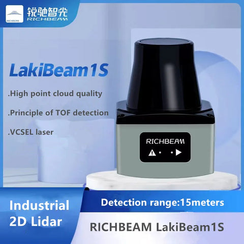 for robot obstacle avoidance Wall floor screen interaction RICHBEAM LakiBeam1S lidar 15m TOF industrial 2D laser ranging radar