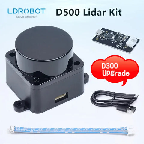 LDROBOT LD06 LD19 D300 OF laser Radar Lidar Scanner 360° Scanning D500 Lidar kit support ROS1 and ROS2 for Indoor and outdoor