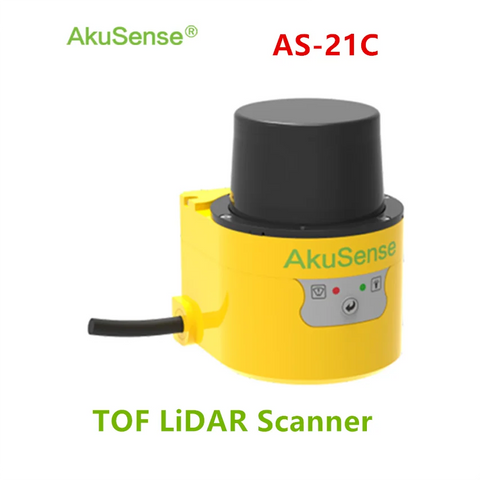 for AGV and Service Robot AkuSense 20M Lidar Scanner 300 Scanning Degree Laser Rangefinder 0.5/ 0.25 Resolution Laser lidar
